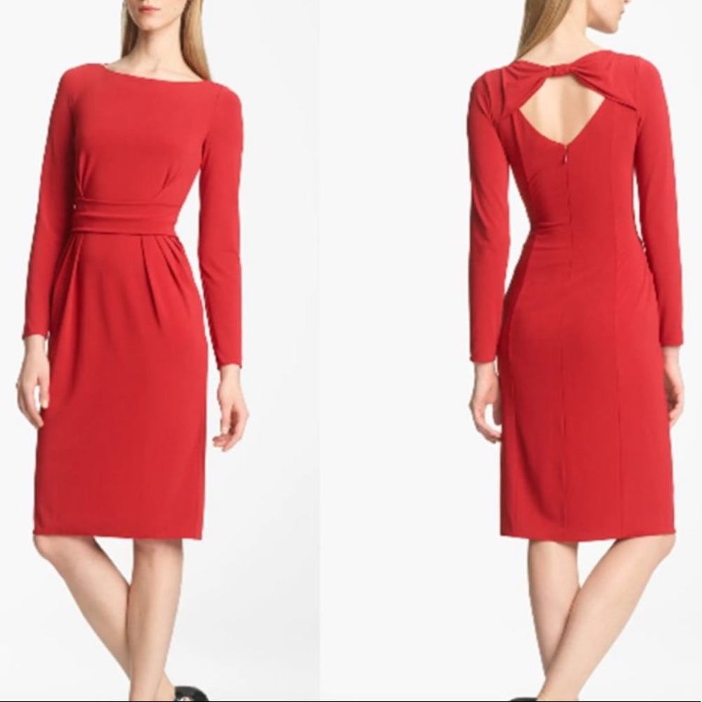 Armani Collezioni Red Dress Size 12
